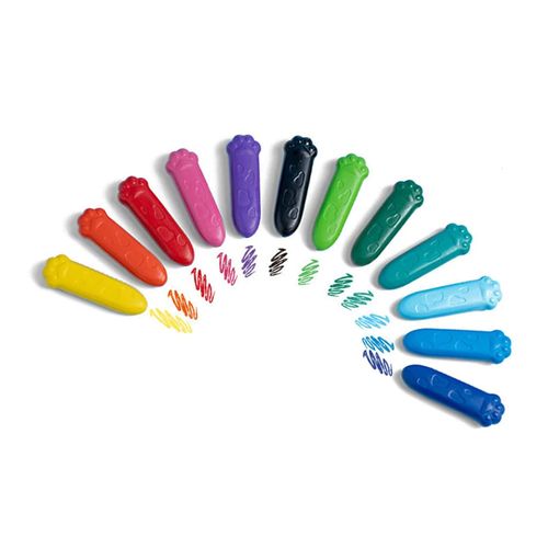 12 Couleur Chat Griffe En Forme De Crayons De Couleur Ensemble Outils De Crayons De Couleur Portables Pour L'école À La Maison