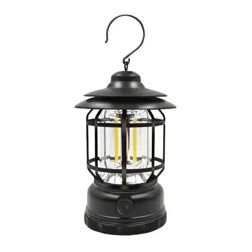 Lampes De Camping Portables Lumières De Tente De Camping Multifonctionnelles En Plein Air Rechargeable Rétro Portable Horse Lights Noir,Rechargeable