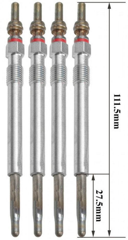 Lot De Quatre Bougies De Préchauffage Premium - Citroen C4 1.6 Bluehdi 120 À Part. 11/2009