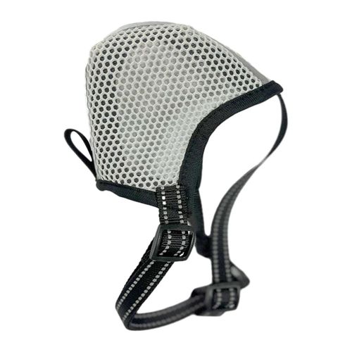 Muselière En Maille Anti-Morsure Pour Chien Couvre-Bouche De Chien Respirant Réglable Pour L'extérieur Noir,Xxl