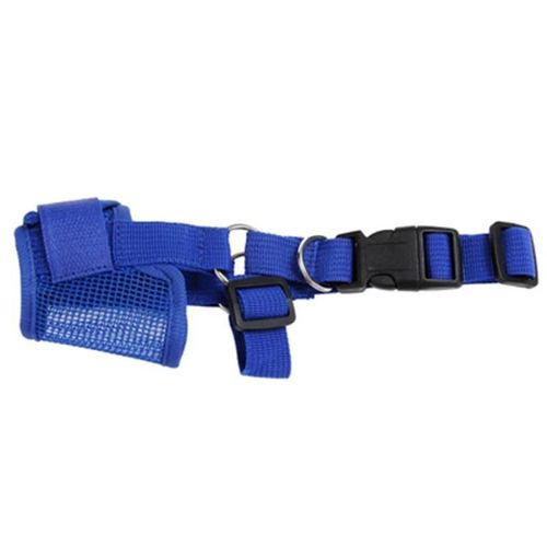 Housse De Muselière Pour Chien Réglable Respirant Anti Morsure Aboiement Et Mastication Pour Les Petits Chiens Moyens Bleu