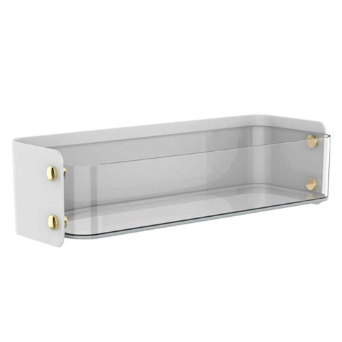 Étagères De Cuisine Étagères Murales Spice Rack Organizer Display Shelf Support Mural Avec Autocollant Autocollant Pour Support De Salle De Bain De Cuisine,Blanc