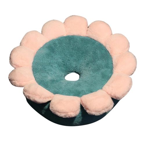 Petal Futon Tatami En Peluche Futon De Style Japonais Coussin D'assise Petal Coussin Rond De Sol Épais Pour Enfants Adulte Vert