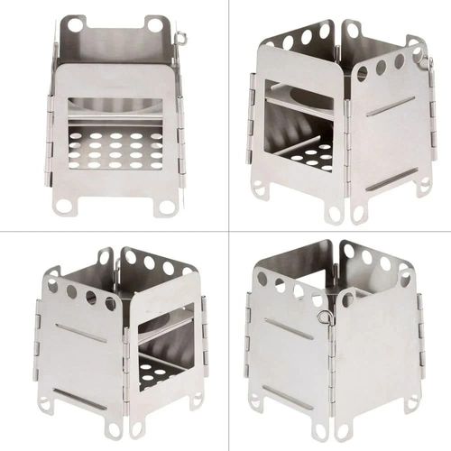 Poêle À Charbon De Bois Pliant Grill Poêle À Bois Carré Extérieur Moderne Mini Bbq