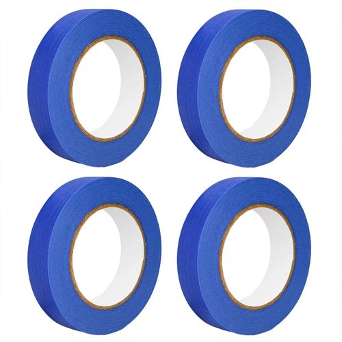 Premium bleu peintres ruban amovible sans résidus de peinture ruban de masquage polyvalent bleu,4PCs