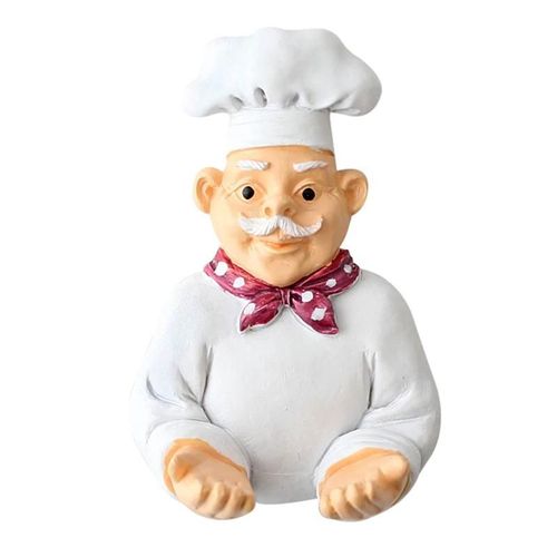 Utile Dessin Animé Cuisinier Chef Forme Prise De Courant Porte-Cordon De Rangement Support Mural Décoratif Étagère Porte-Clés Fournitures De Cuisine Soins Des Mains