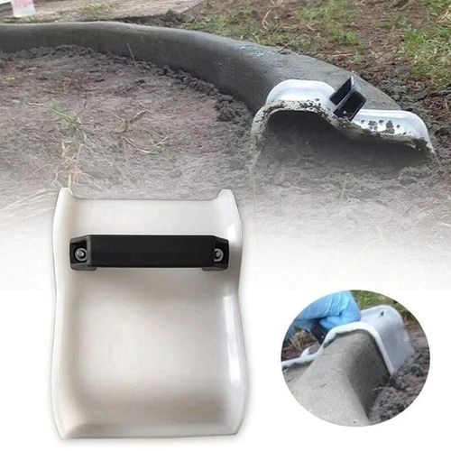 Outils de truelle en béton pour ciment de maçonnerie avec poignée Jardin Coin Sol Pochoir Marge Outil de finition