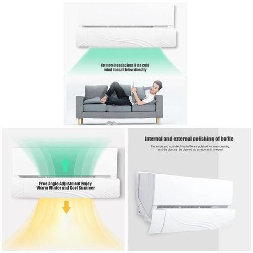 Climatiseur Déflecteur d'air Télescopique Angle réglable Installation facile