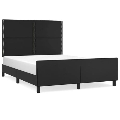 Cadre De Lit Sans Matelas Noir 140x190 Cm Similicuir