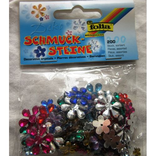 Set De Strass Forme Fleur À Coller Lot De 200