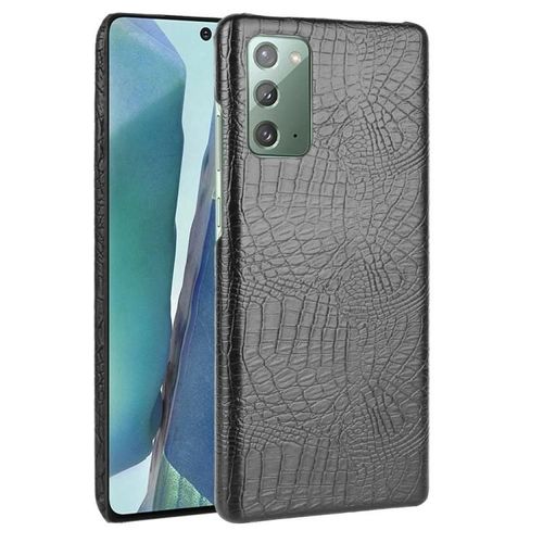Coque Samsung Galaxy Note20 - Antichoc Crocodile Texture Pc + Pu,Noir Noir