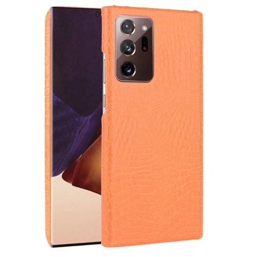 Coque Samsung Galaxy Note20 Ultra - Texture Crocodile Antichoc,Orange Orange