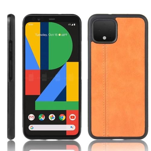 Coque Google Pixel 4 - Motif De Vache Antichoc Pc + Pu + Tpu Couverture Orange