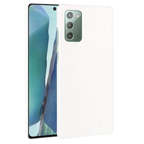 Coque Samsung Galaxy Note20 - Antichoc Crocodile Texture Pc + Pu,Blanc Blanc