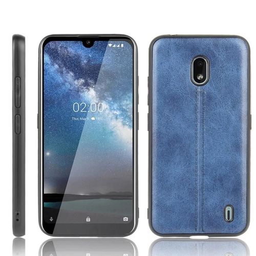 Coque Nokia 2.2 - Peau Antichoc Motif Vache,Bleu Pc + Pu + Tpu Bleu