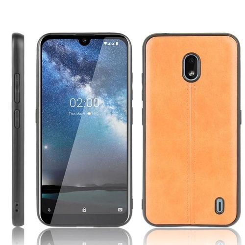 Coque Nokia 2.2 - Peau Antichoc Motif Vache,Orange Pc + Pu + Tpu Orange