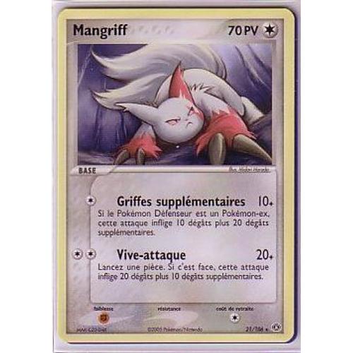 Mangriff Rare 21/106 Ex Emeraude