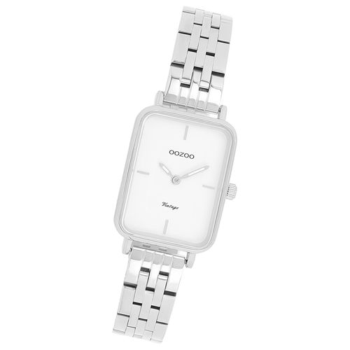 Montre-Bracelet Analogique Argentée Pour Femme «&nbspoozoo &nbsp», Bracelet En Métal, Série Vintage Uoc20416