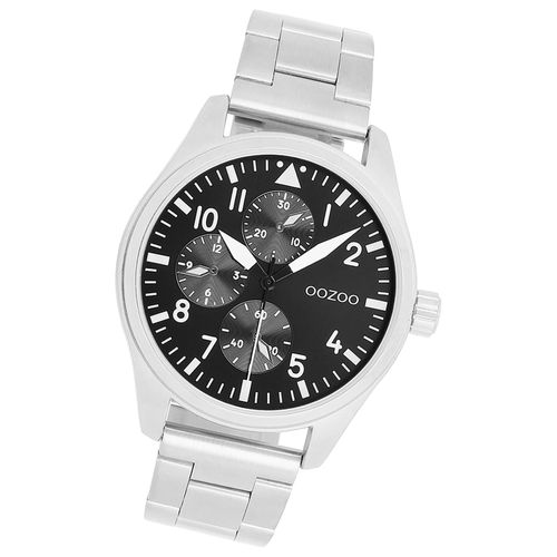 Montre-Bracelet Analogique Argentée Pour Homme Avec Bracelet En Métal «&nbspoozoo &nbsp» Uoc11506