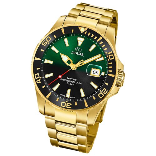 Montre-Bracelet Analogique Pour Homme «&nbspjaguar &nbsp» En Acier Inoxydable Doré Uj877/5