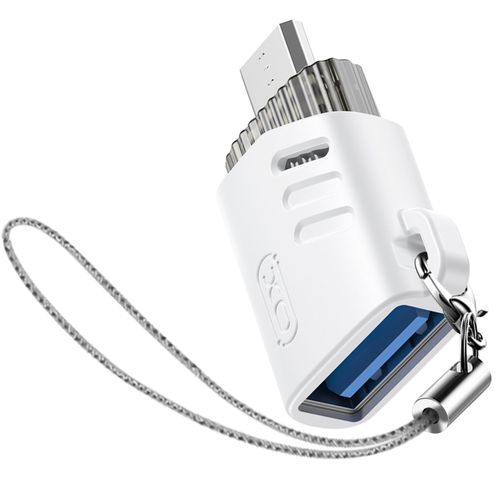 Adaptateur OTG USB Femelle vers Micro-USB Mâle Transfert de Données XO Blanc