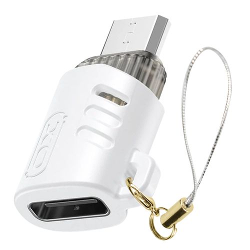 Adaptateur USB-C Femelle vers Micro USB Mâle Compact Blanc XO Blanc