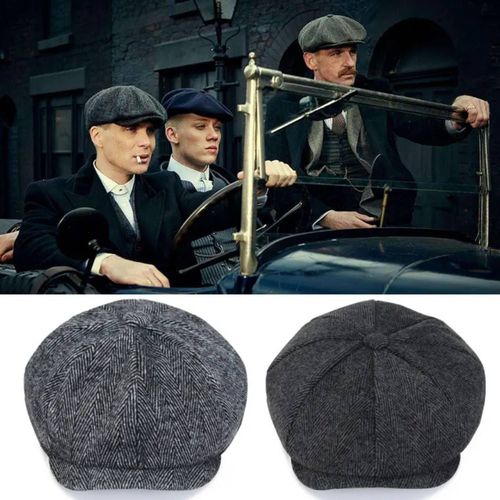 Bérets En Laine Pour Homme, Casquette Octogonale À Grosse Tête, Style Rétro, Avec Boucles .Taille 56-58cm
