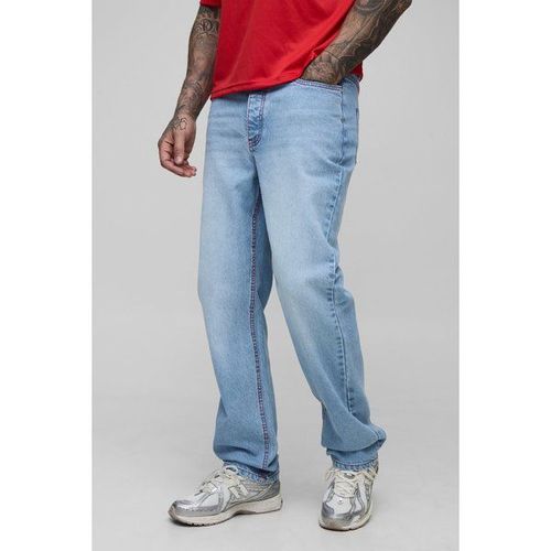 Tall - Jean Droit À Coutures Contrastantes Homme - Bleu - 40, Bleu