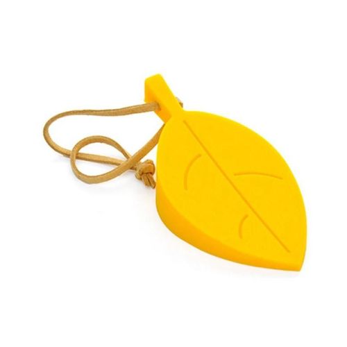 Butée De Porte Cales Protège-Doigts Silicone Arrêts De Porte Mignon Coloré Dessin Animé Style Feuille Sécurisé Flexible Jaune