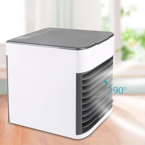 Refroidisseur d'air personnel Ventilateur de climatiseur portable USB avec mini climatiseur à 3 vitesses avec lumière LED pour chambre de bureau