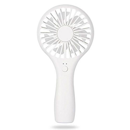 Mini ventilateur USB portable Ventilateurs portatifs silencieux Alimenté par batterie Rechargeable Ventilateur 2 vitesses Blanc