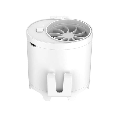 Mini ventilateur portable refroidisseur d'air USB Ventilateur à main rechargeable 3 vitesses réglable pour l'intérieur et l'extérieur Blanc