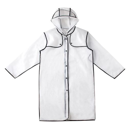 Manteau De Pluie Eva Poncho De Pluie Pour Femmes Et Hommes Veste De Pluie D'urgence Pour Parc À Thème Randonnée Camping Noir,M