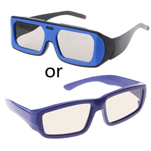 Lunettes stéréo 3D, monture circulaire à double couleur, polarisée et Passive, pour télévision et cinéma