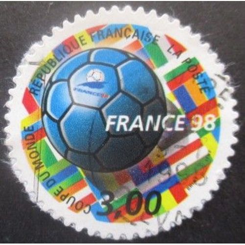 France Autoadhésif N°17 Coupe Du Monde De Football France 1998 Oblitéré