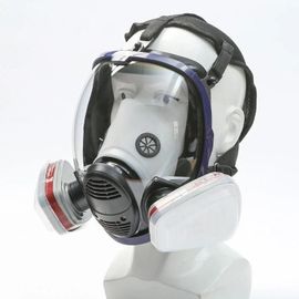 15 en 1 Respirateurs à masque complet Respirateur à gaz avec filtres à charbon Large champ de vision Intégral Léger Nouveau