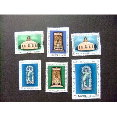 109 Haïti 1965 / Cathédrale De Port-Au-Prince / Yvert 537 / 539 + Pa 315 / 317 Mnh