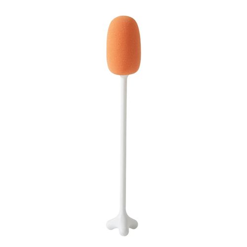 Brosse de tasse de rangement verticale avec long manche 31 cm de long Brosse éponge pour biberon Accessoires de cuisine pour verre à vin blanc