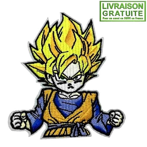 Patch Écusson Manga Dragon Ball Son Goku Anime (Réf 3) - Thermocollant