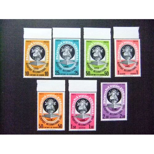 109 Haïti 1964 / Aéroport International / Yvert 518 / 521 + Pa 292 / 294 Mnh