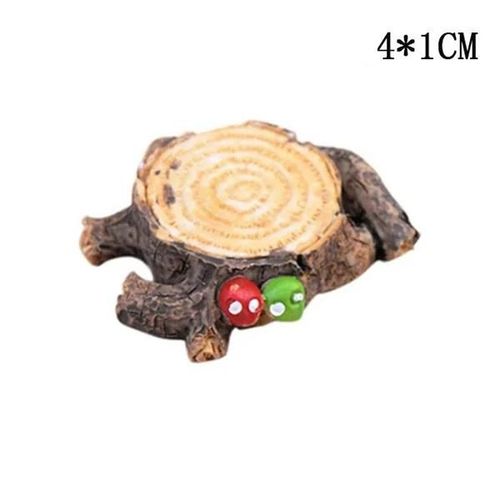 1pc champignon artificiel arbre souche miniature fée jardin décoration mini artisanat micro aménagement paysager décor bricolage accessoires petit