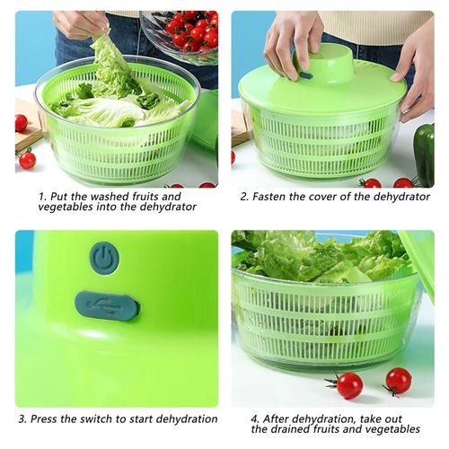 Déshydrateur de salade de légumes automatique multifonctionnel Essoreuse à salade électrique