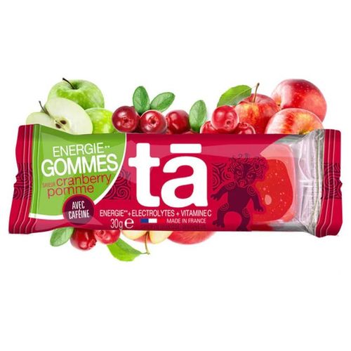 Energie Gomme (30g)|Cranberry Pomme|Gels Énergétiques|T¿ Energy 