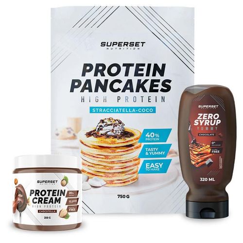 Pack Petit-Déj ¿ Pancakes - Protein Cream Chocotella + Zero Syrup Chocolate 