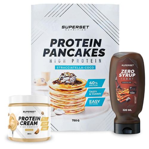Pack Petit-Déj ¿ Pancakes - Protein Cream Cookies + Zero Syrup Chocolate 