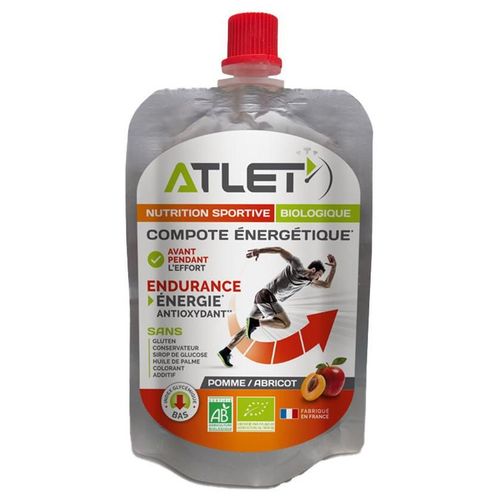Compote Énergétique Bio (100g)|Pomme Et Abricot|Gels Énergétiques|Atlet