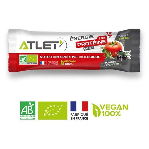 Barre Protéinée Salée (30g)|Tomate Olive Chia|Barres Protéinées|Atlet 