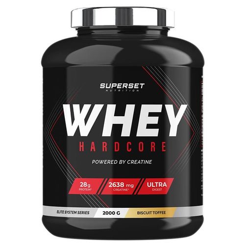 Whey Hardcore (2kg)|Toffee Biscuit|Whey Protéine|Superset Nutrition 