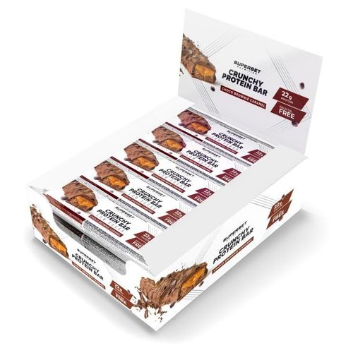 Crunchy Protein Bar (15x64g)|Choco Brownie Caramel|Barres Protéinées|Superset Nutrition 