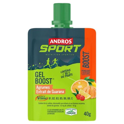 Gel Boost (40g)|Agrumes Guarana|Gels Énergétiques|Andros Sport 